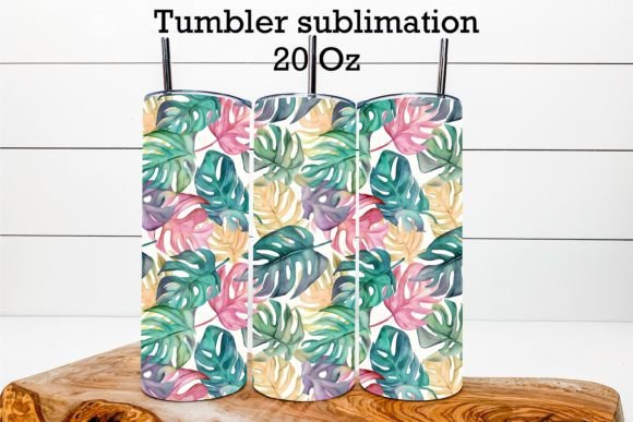 Download Monstera Leaves Tumbler Sublimation - Premium Resources