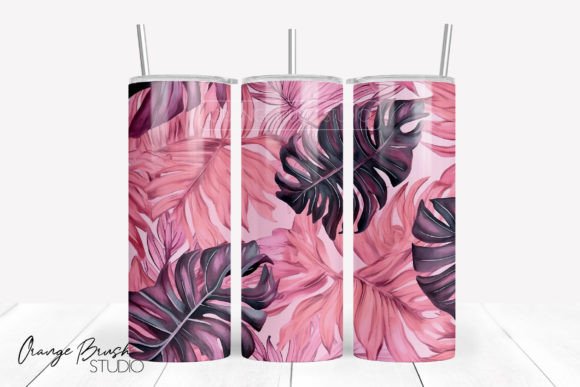 Download Pink Tropical Tumbler Sublimation Design - Premium Resources