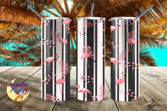 Download Flamingos Tropical Tumbler Wrap Design - Premium Resources