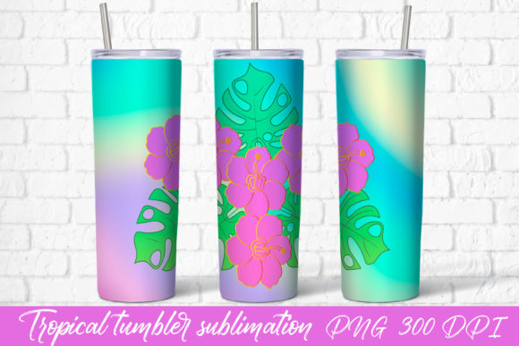 Download Tropical Tumbler Sublimation Design - Premium Resources